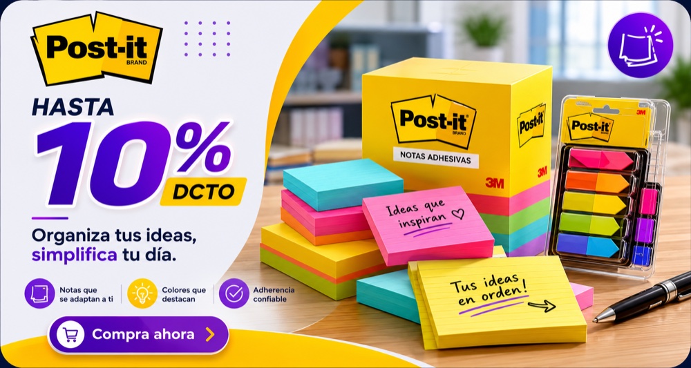 Post-it — hasta 10% de descuento